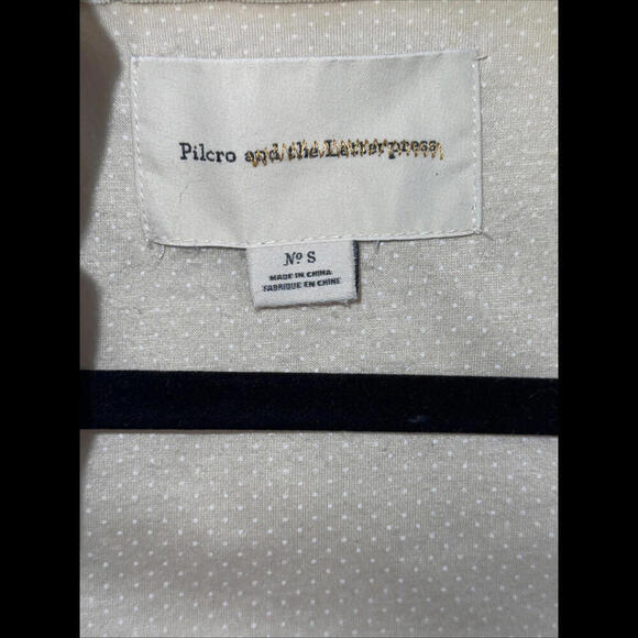 Anthropologie Pilcro Cream Preppy Luxury Designer Puffer Vest Small - Picture 11 of 15